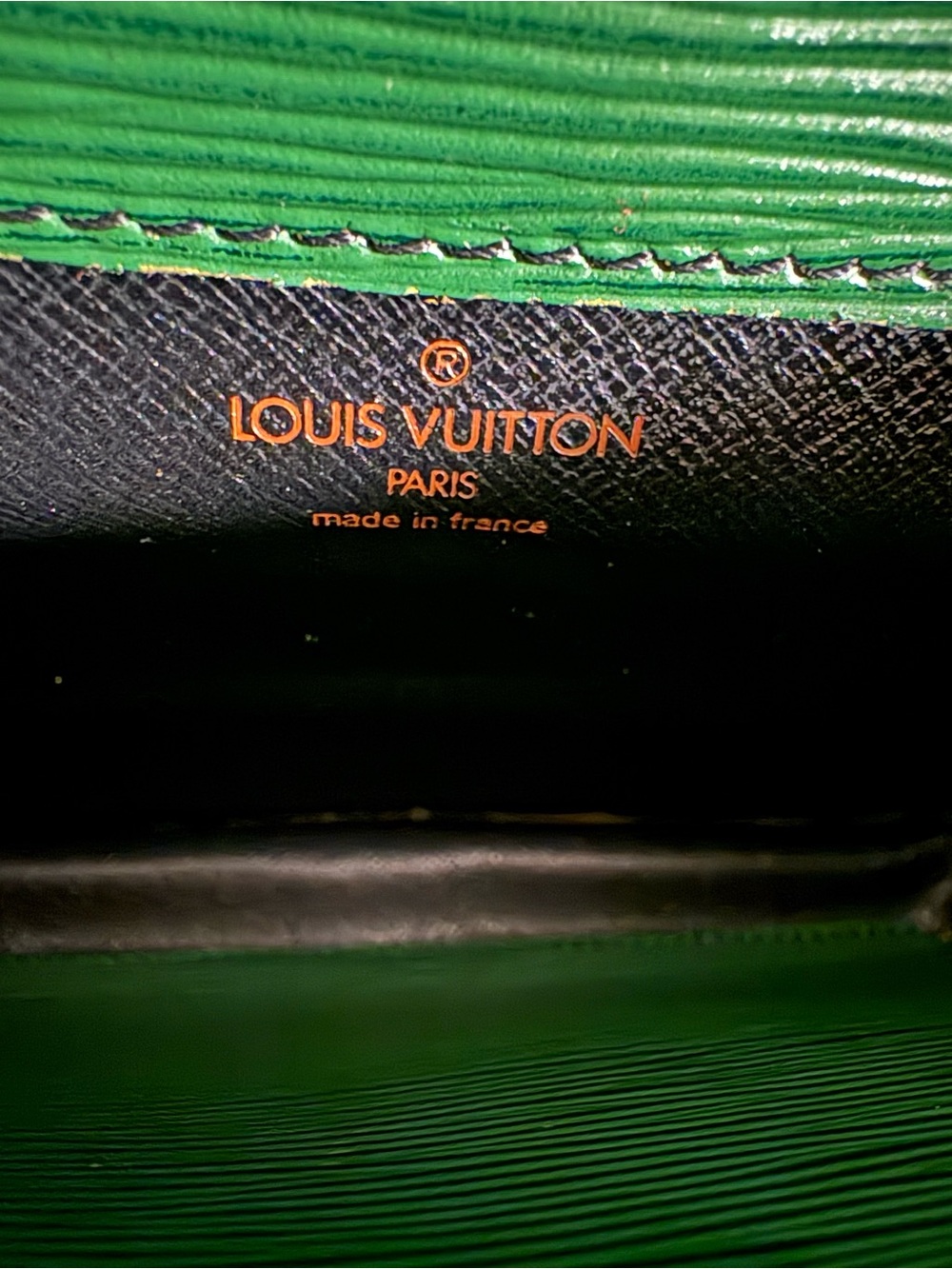 Auth Vintage Louis Vuitton Epi Leather Cartouchière MM Bag in Green - READ - Picture 14 of 16
